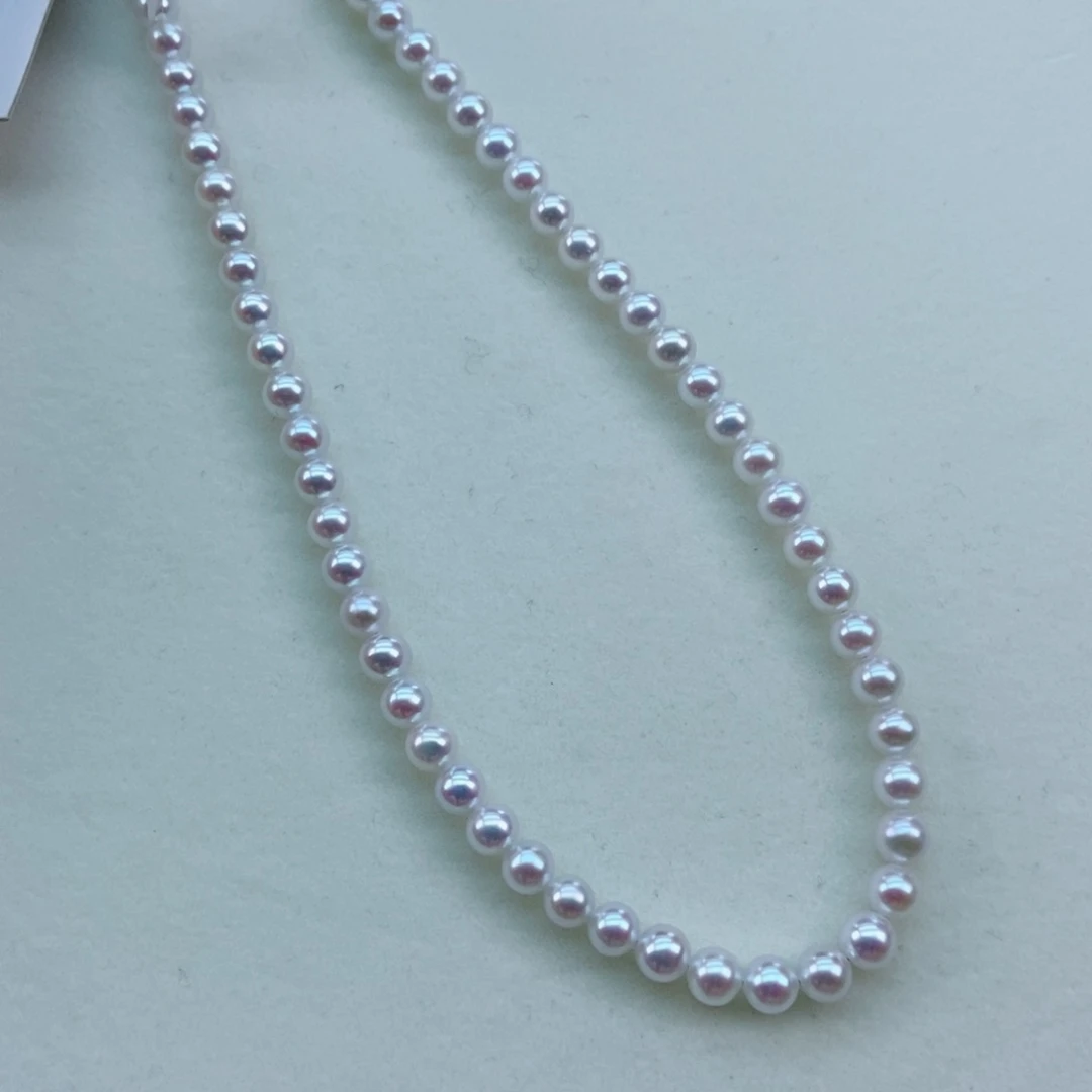 银S925镶嵌淡水珍珠5/5.5爆亮炫彩天女光毕业