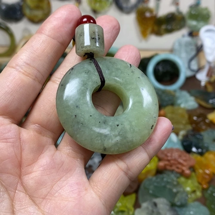 蛇纹石玉未镶嵌手把