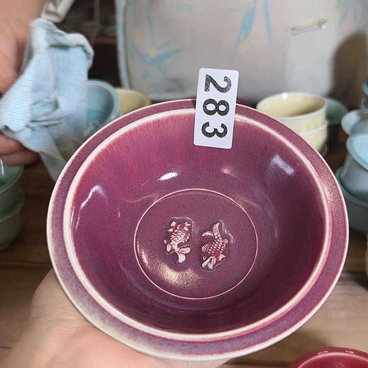 龙泉云间青瓷小米茶器