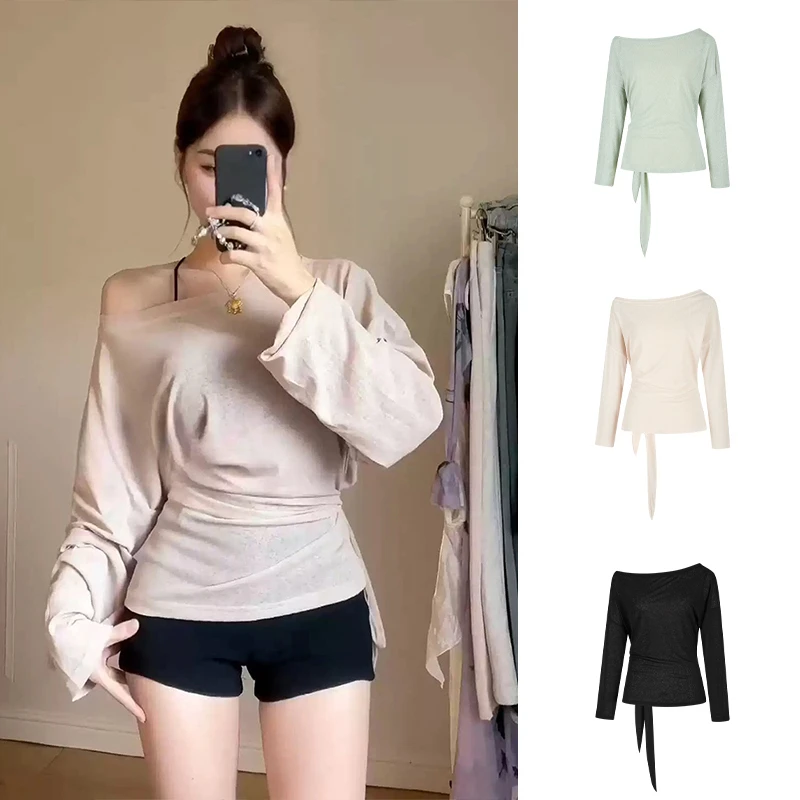 Moses Queen/魔西女王后背绑带收腰设计罩衫薄款微透上衣外搭女夏