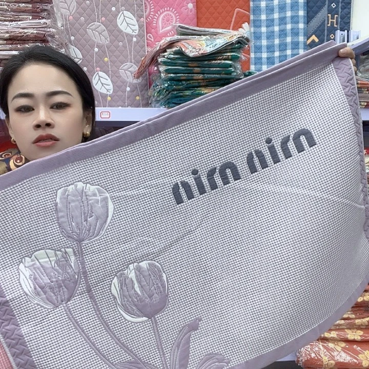 棉紫色郁金香纯棉