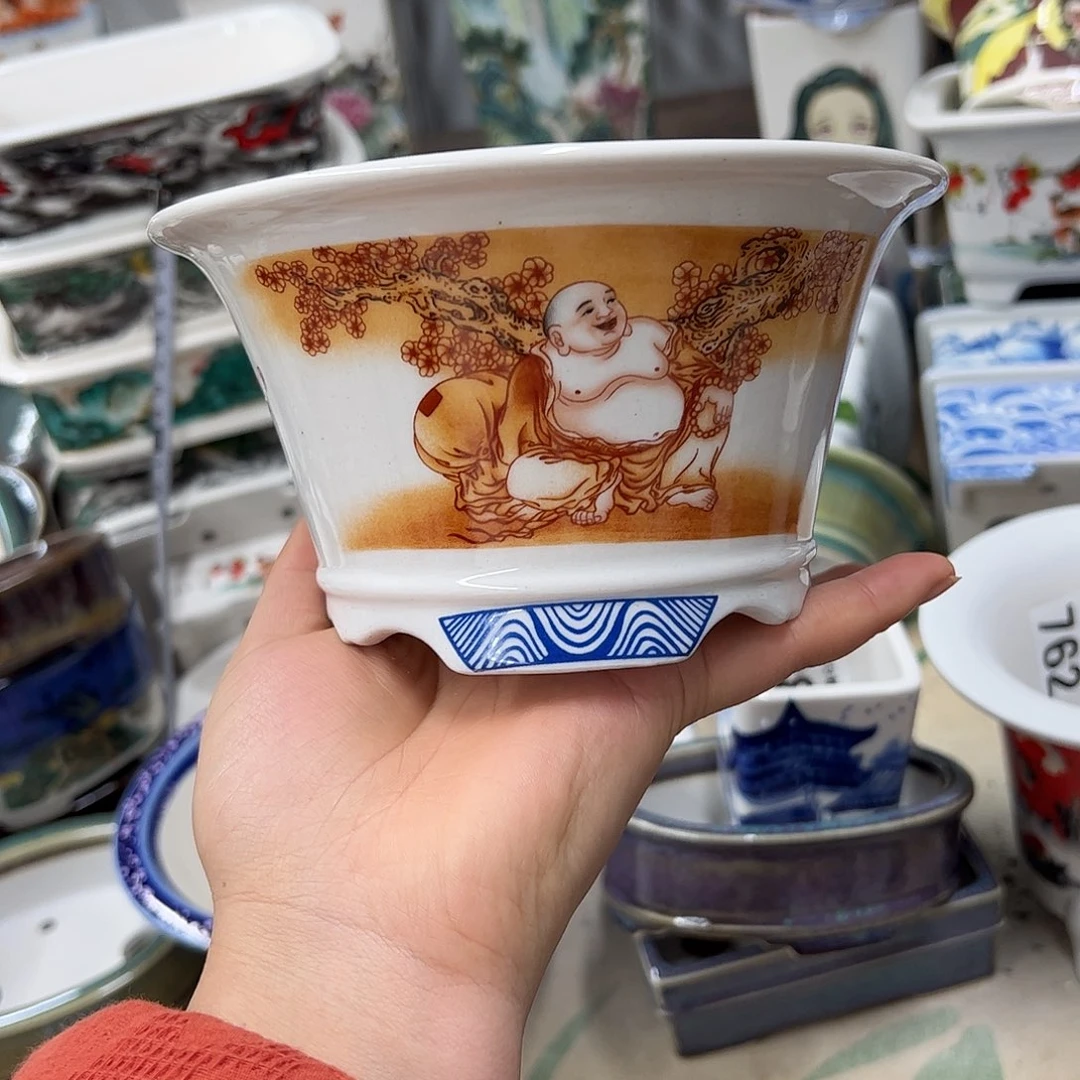 紫砂花盆822号瑕疵15/8cmm