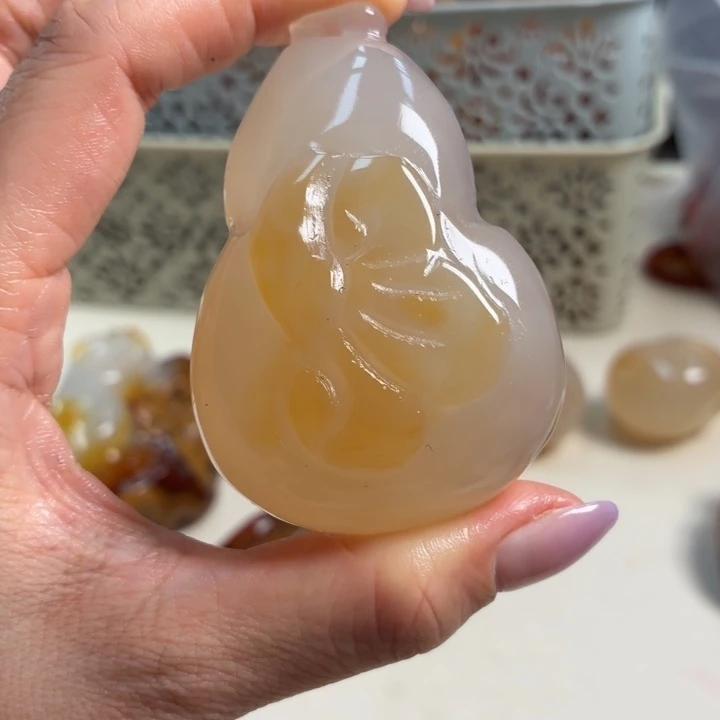 玛瑙/玉髓未镶嵌吊坠(不含链)