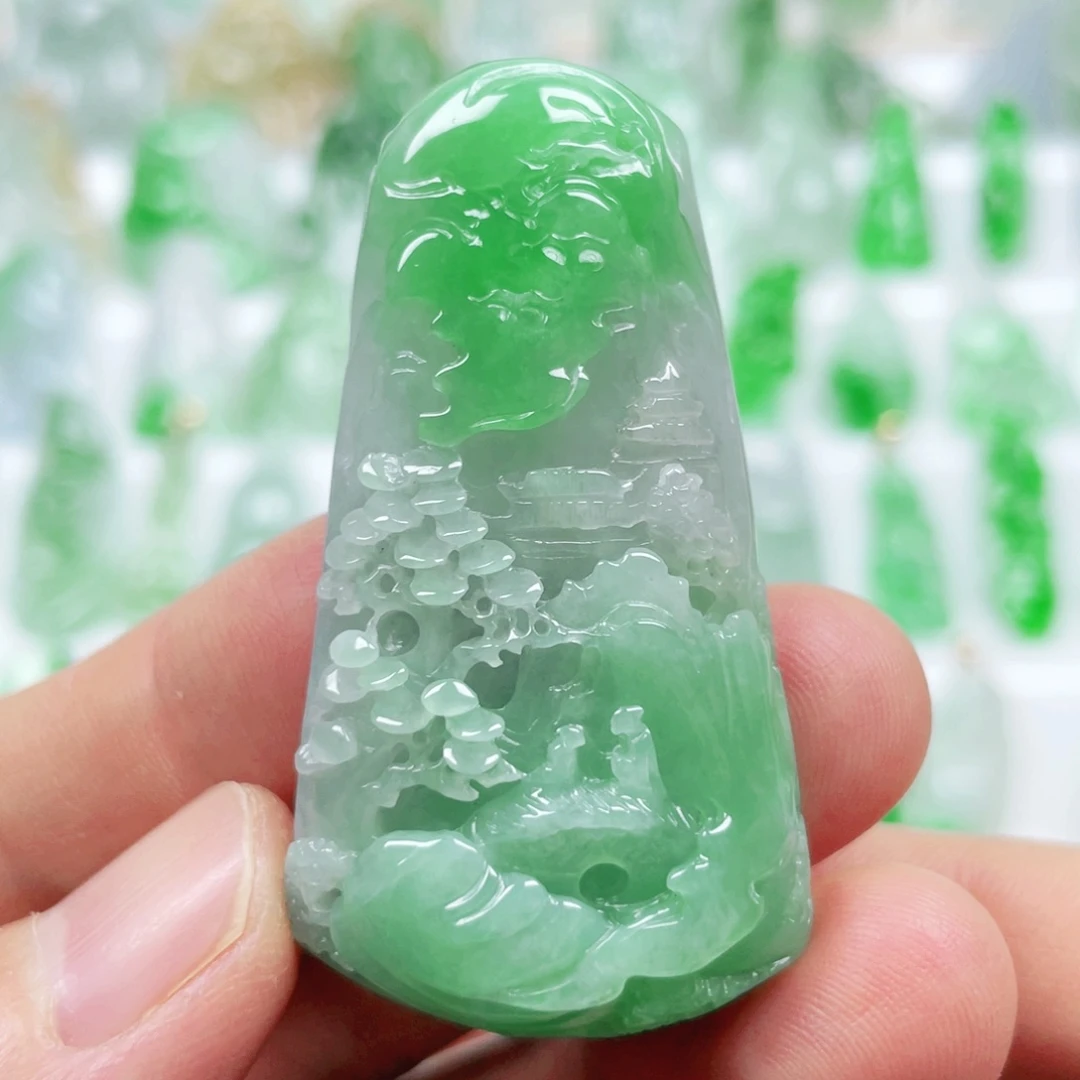 翡翠未镶嵌吊坠(不含链)