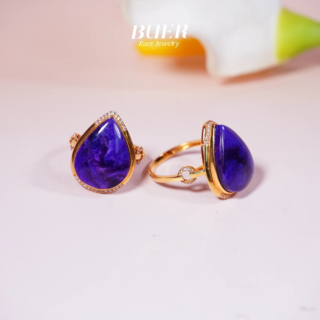 【不二】苏纪石舒俱来18K金戒指 (多样性发其一)