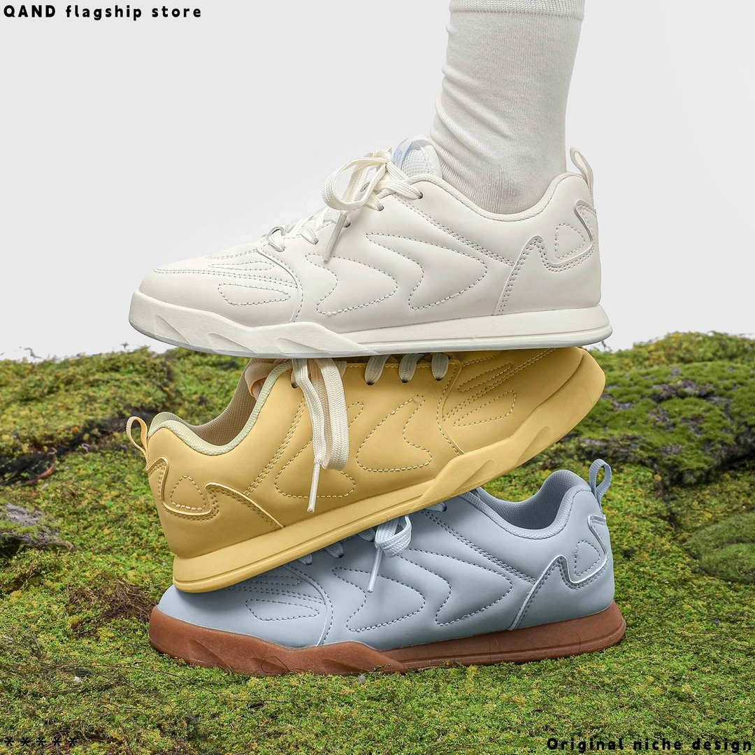 奇安达2025秋季新款复古低帮经典系带百搭小众百搭女鞋旅游鞋112