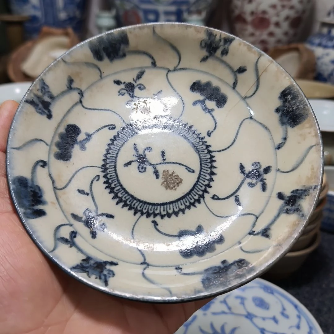 老**k青花小碟子一个全品