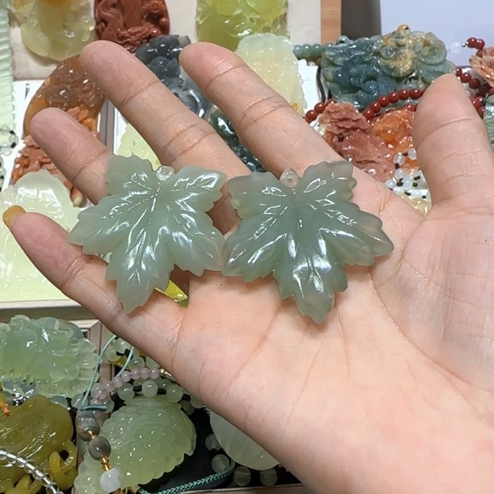 未镶嵌蛇纹石玉吊坠宁**海
