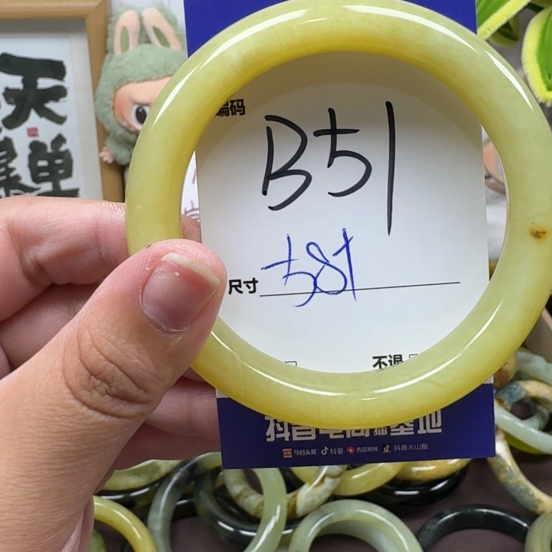 蛇纹石玉足铂镶嵌手镯51