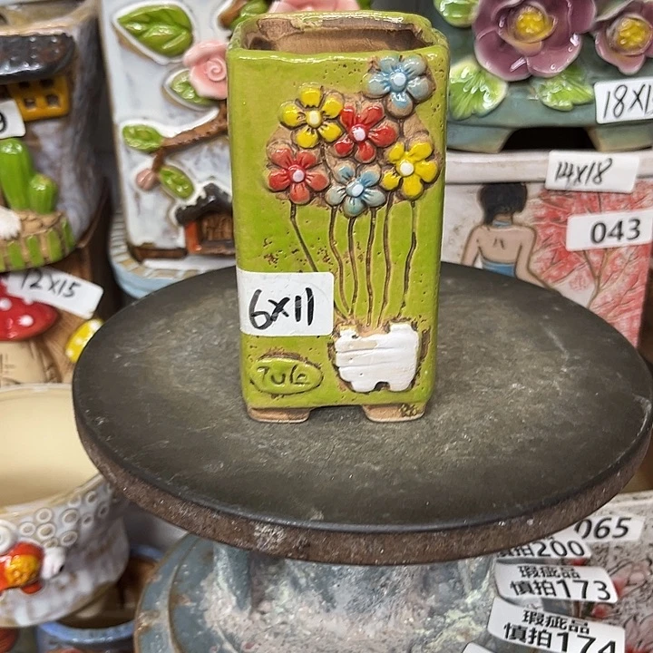 粗陶材质多肉花盆