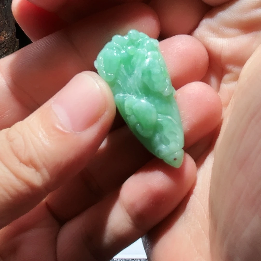 定制翡翠未镶嵌白菜