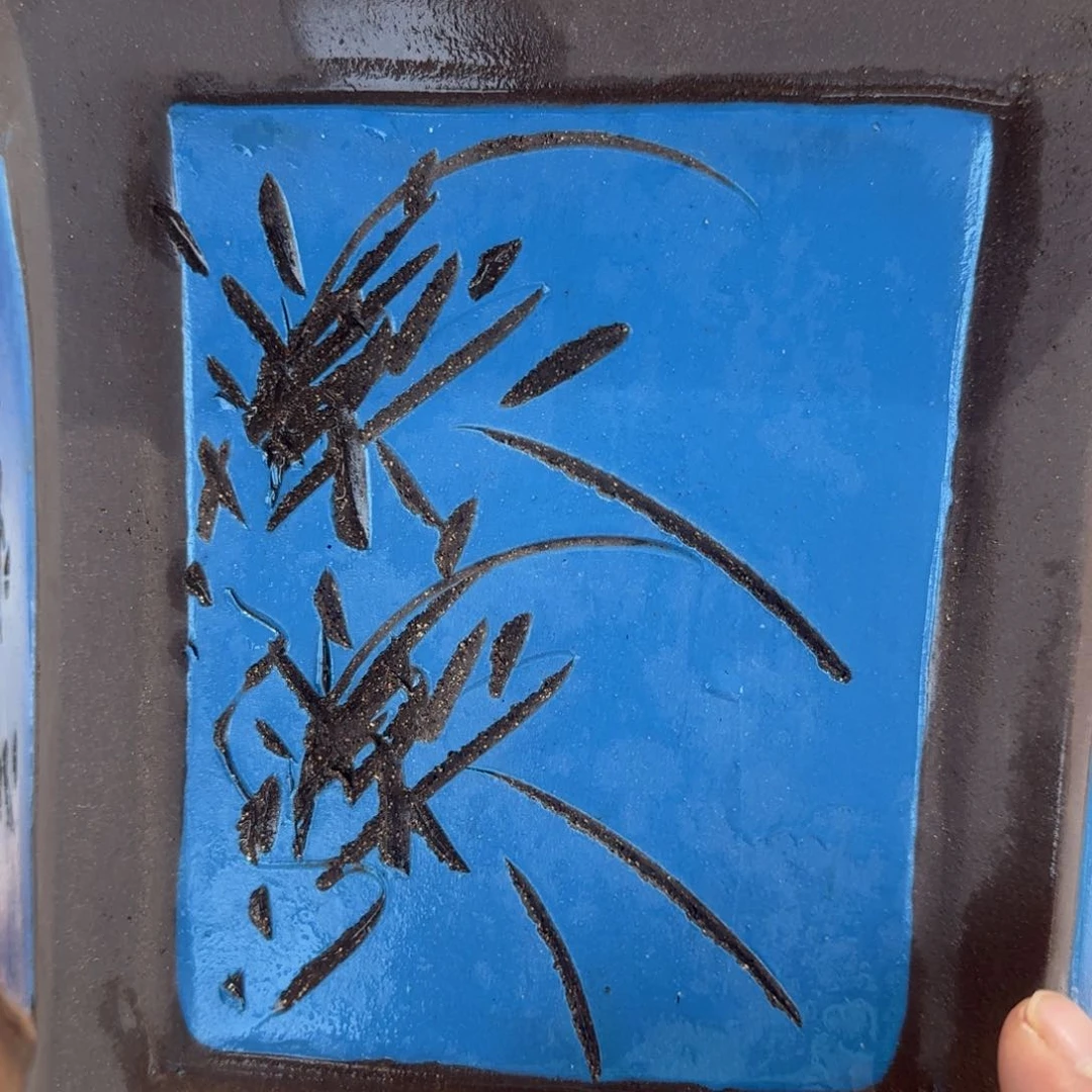 紫砂花盆口径33.21口径