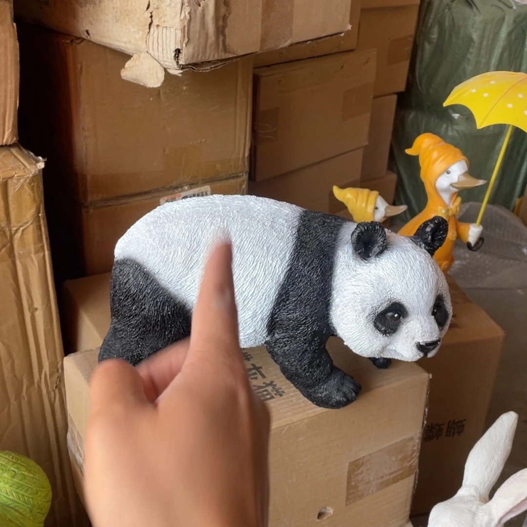 【闪购商品】树脂仿真大熊猫摆件