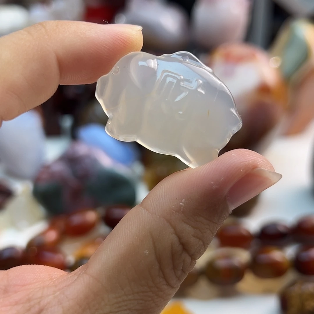 玛瑙/玉髓未镶嵌吊坠(不含链)
