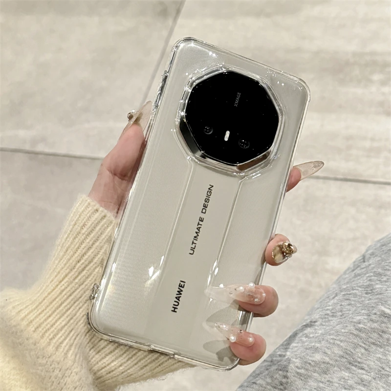 适用华为mate70rs非凡大师60rs新款透明防摔全包高级感透亮超薄壳