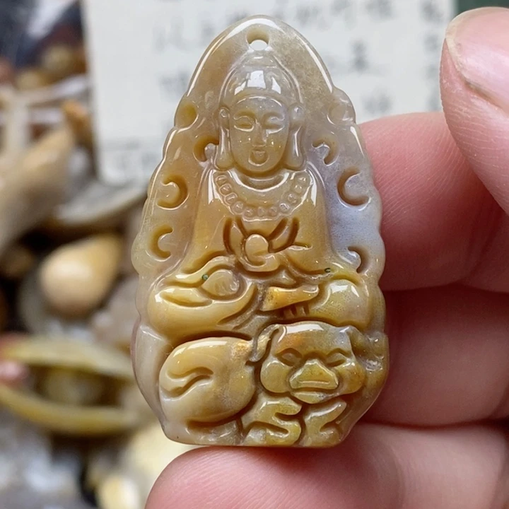 硅化珊瑚（珊瑚玉）未镶嵌颈饰小