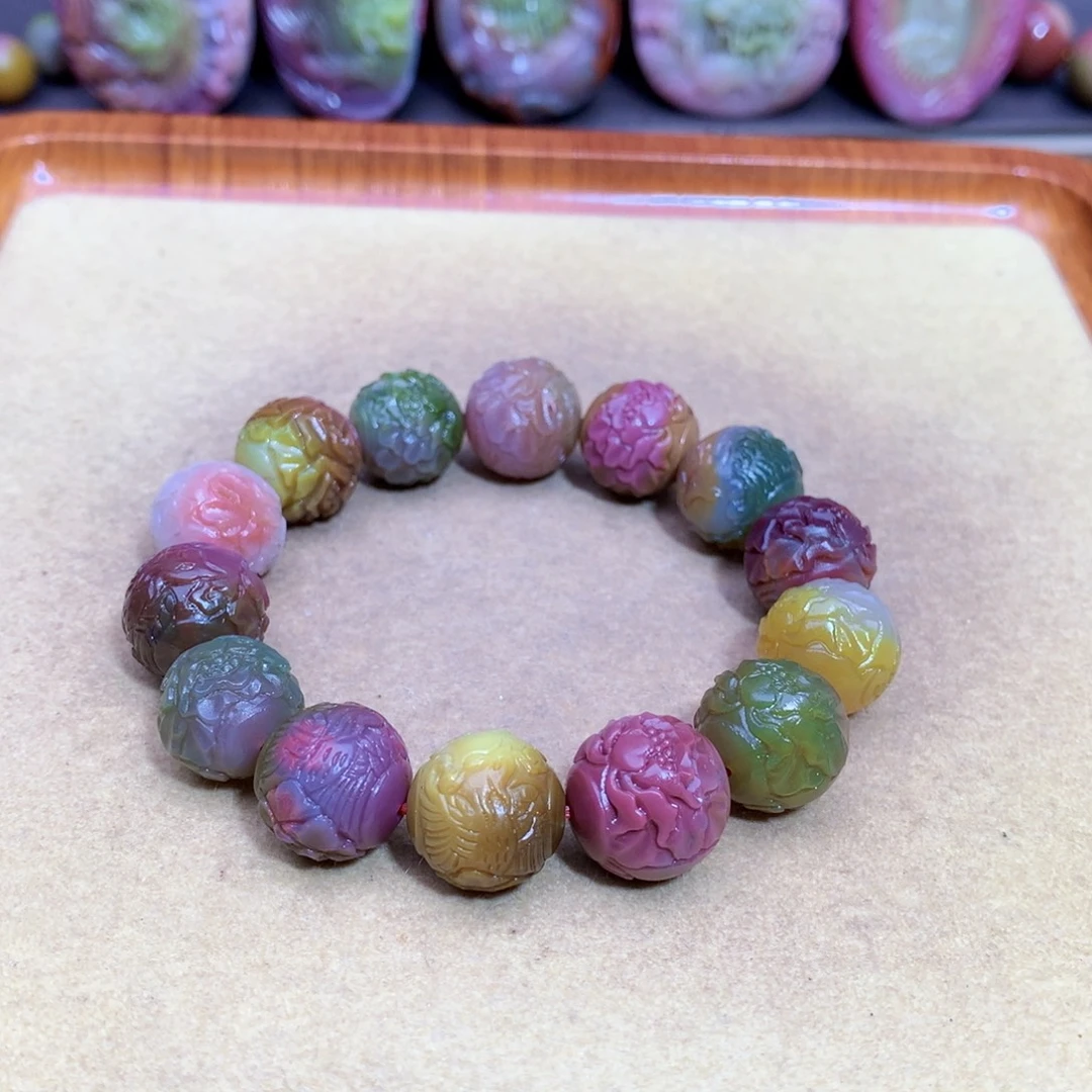 玛瑙未镶嵌手链盐源