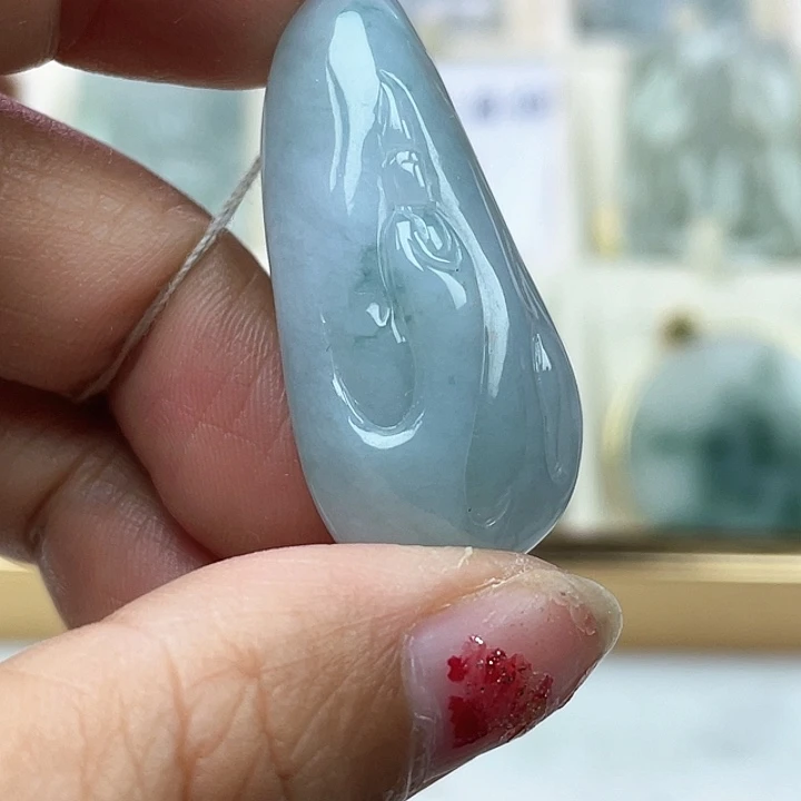 翡翠挂件未镶嵌天然翡翠A货悟道