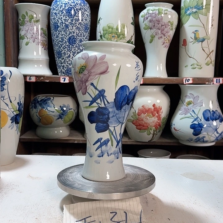 瓶梅瓶荷花 新款陶瓷陶瓷