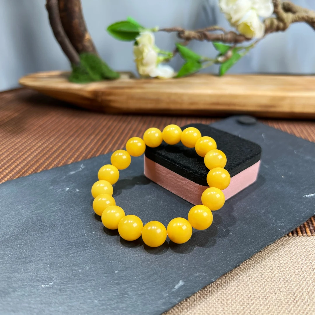 蜜蜡手串11-12mm KT24090901