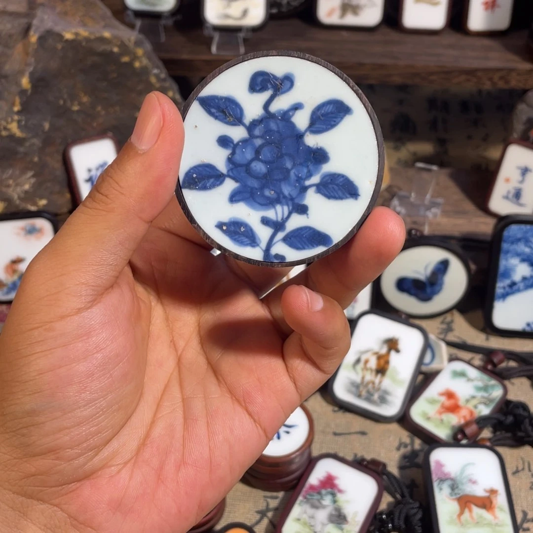 瓷片大花完整带款
