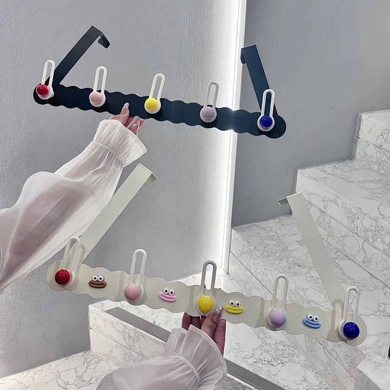 杜简轻奢加大款免打孔壁挂式挂钩墙面无痕挂架钥匙创意门后排钩