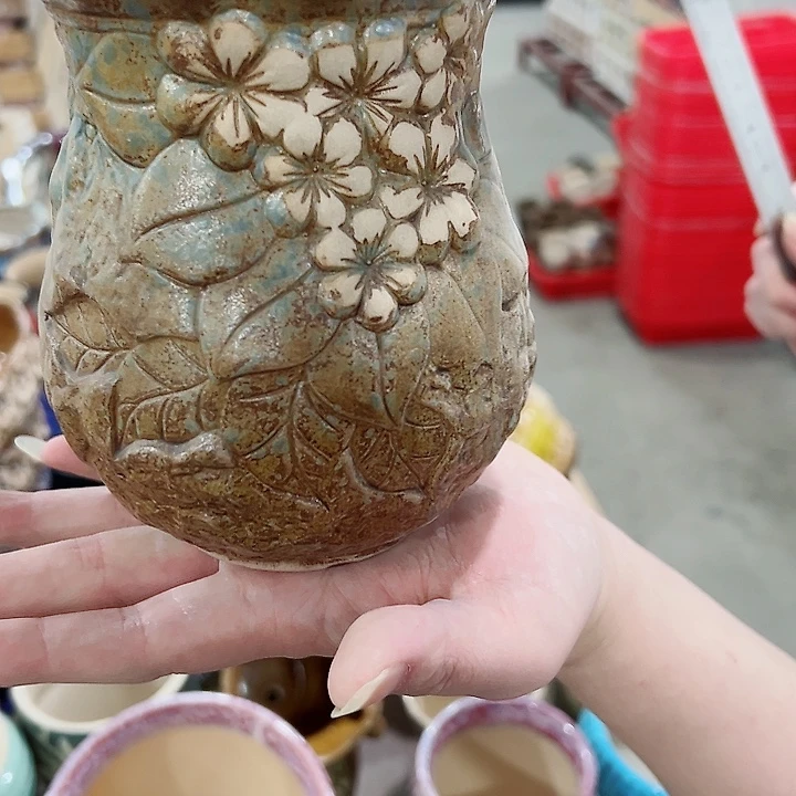 有孔.凑满10元发货多肉陶瓷花盆！