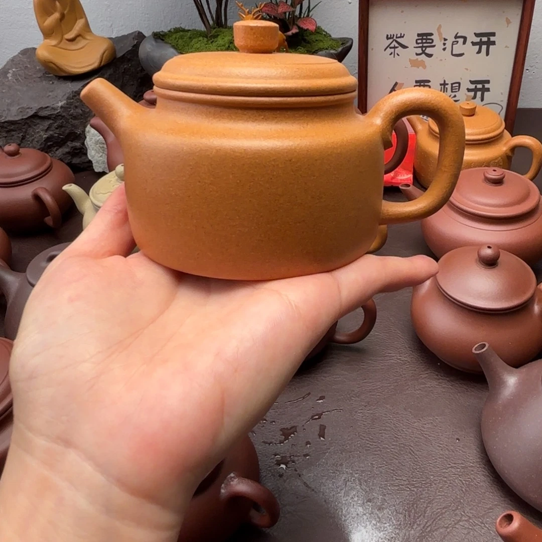 已***说茶壶紫砂冷金黄  德钟  230