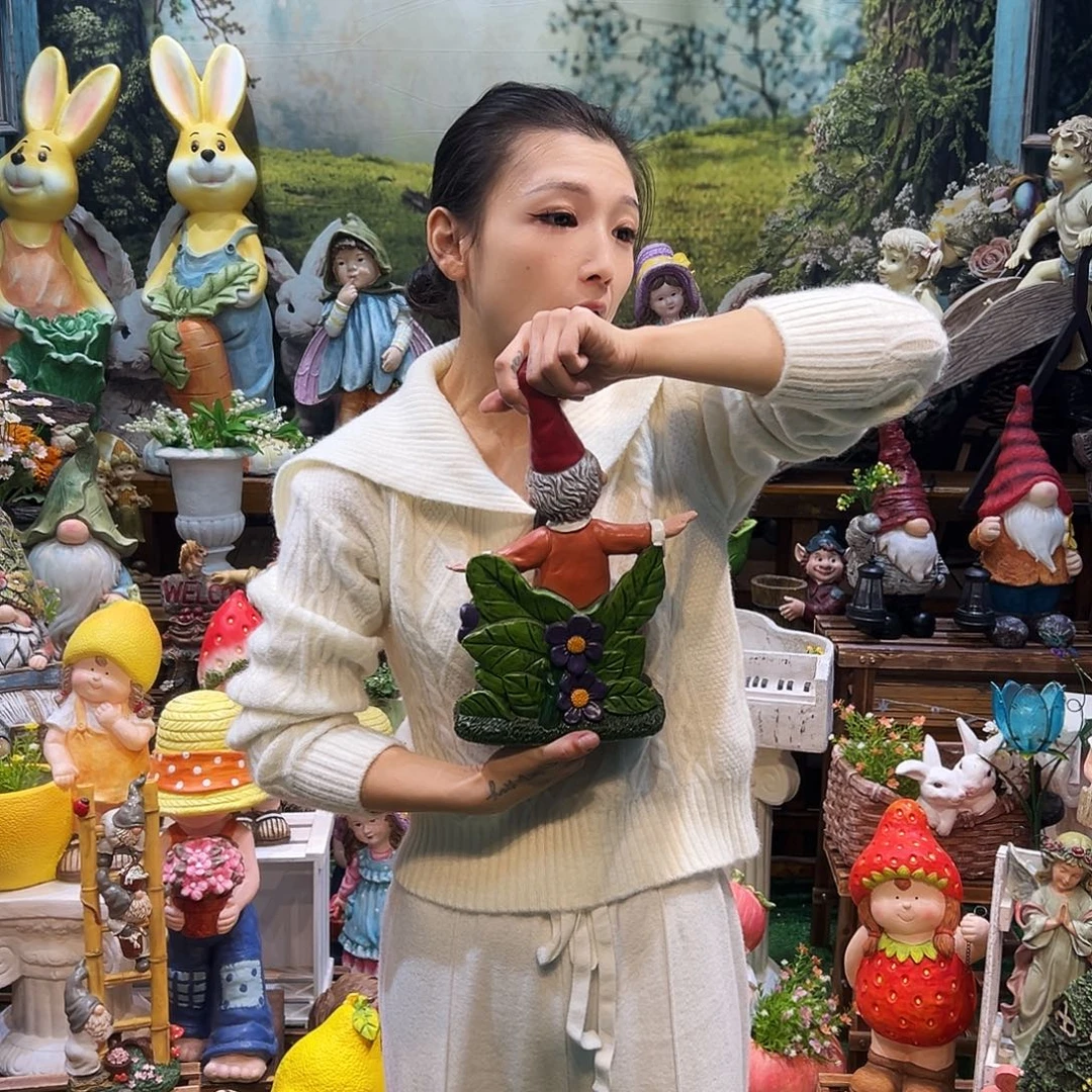 花园摆件红红火火