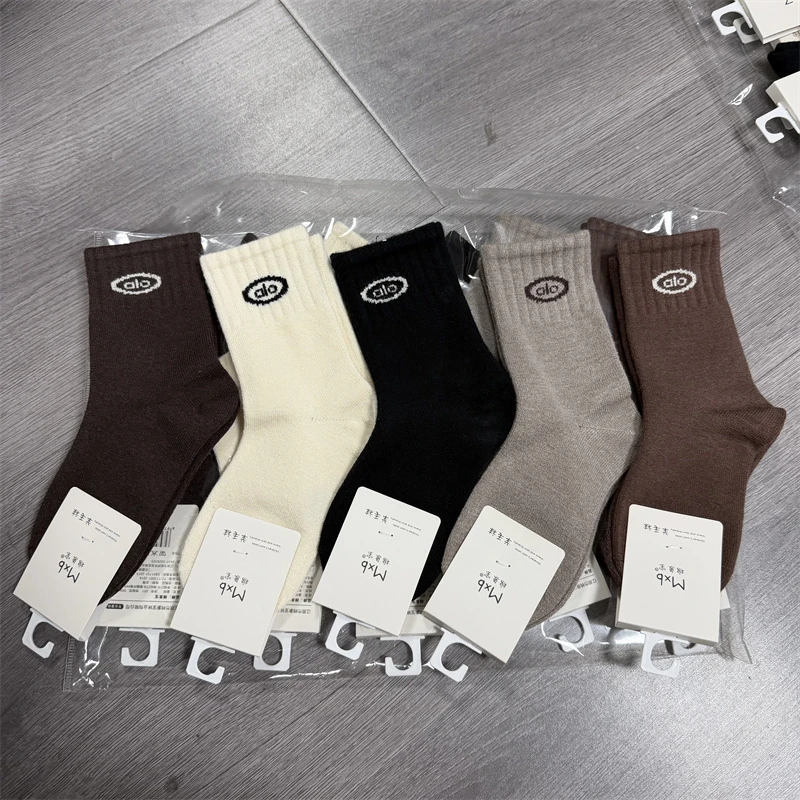 （5双装 款式颜色任发）1229儿童时尚休闲羊绒中筒袜-130