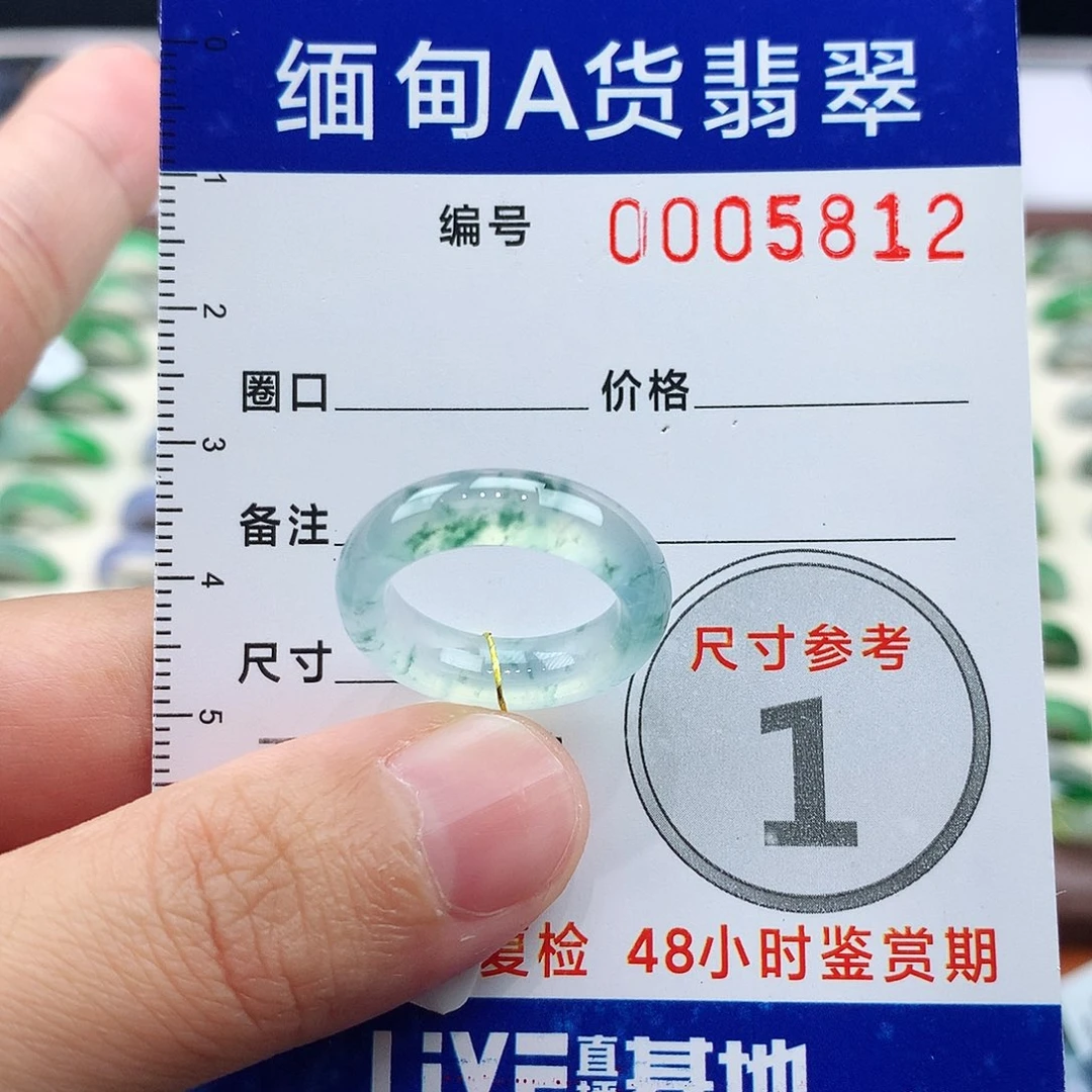 r***i翡翠戒指未镶嵌9号