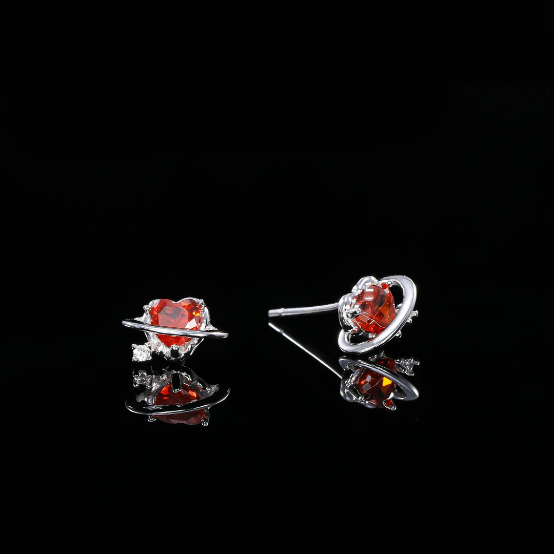 925银合成锆石耳饰  ——木木（SA459）YR2-7675B耳饰