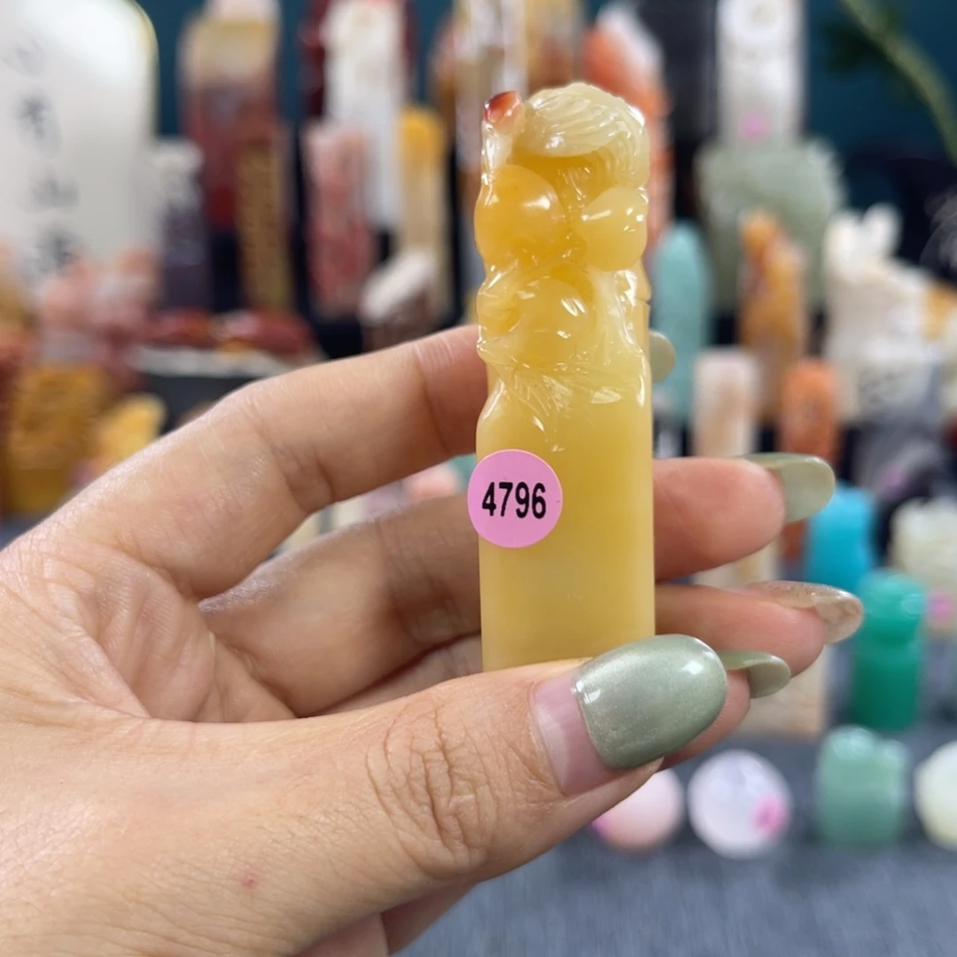 昌化石印石鹤*4796包邮包刻