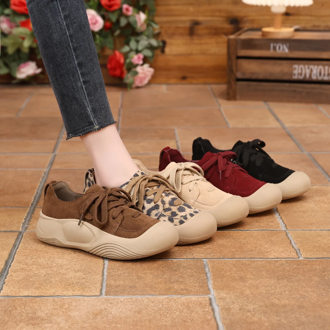 千之恋G增高4CM2025早春新款复古运动休闲百搭高级感厚底女鞋3990