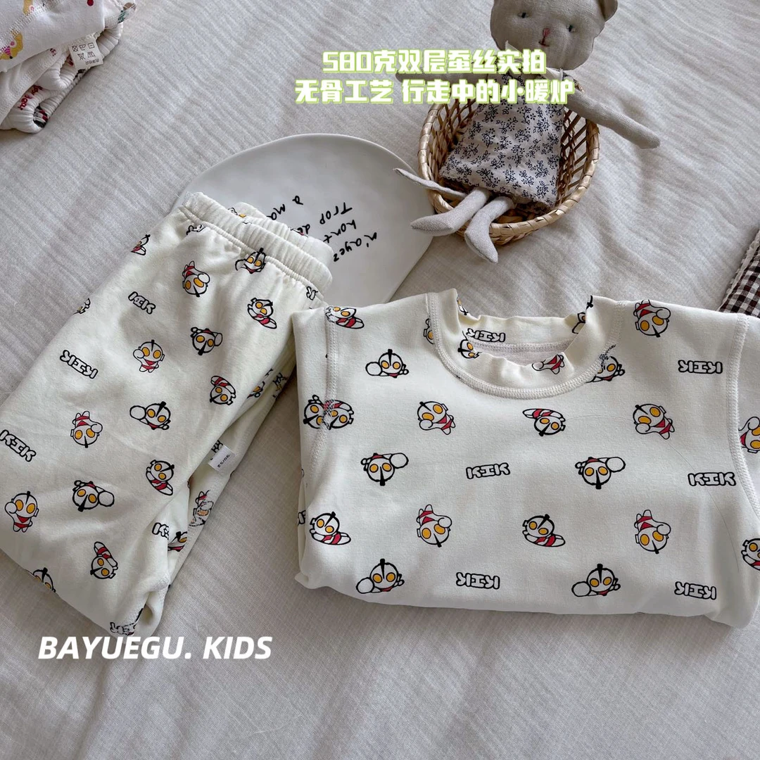 13～16男童超可爱蚕丝超软保暖