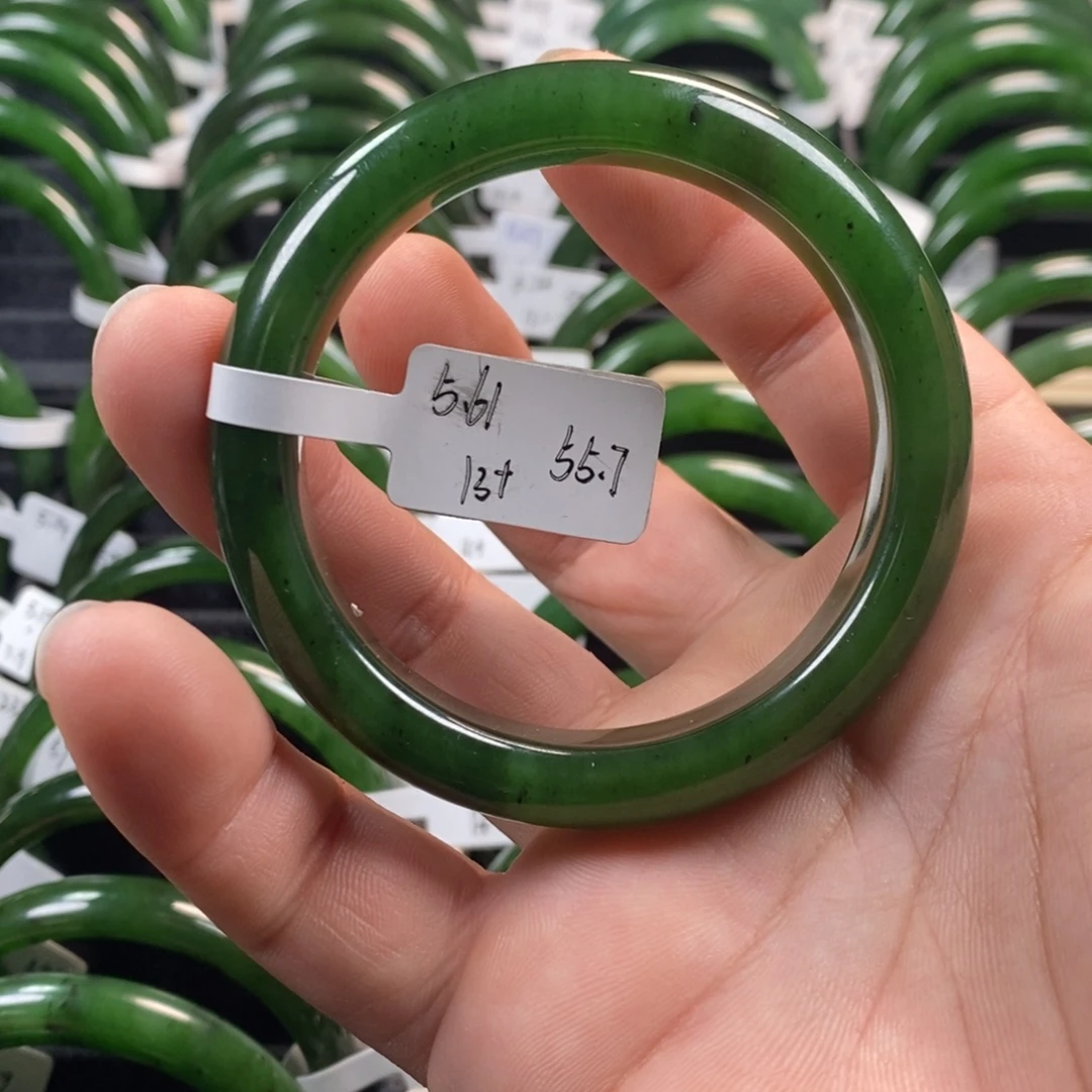 和田玉（碧玉）未镶嵌手镯55