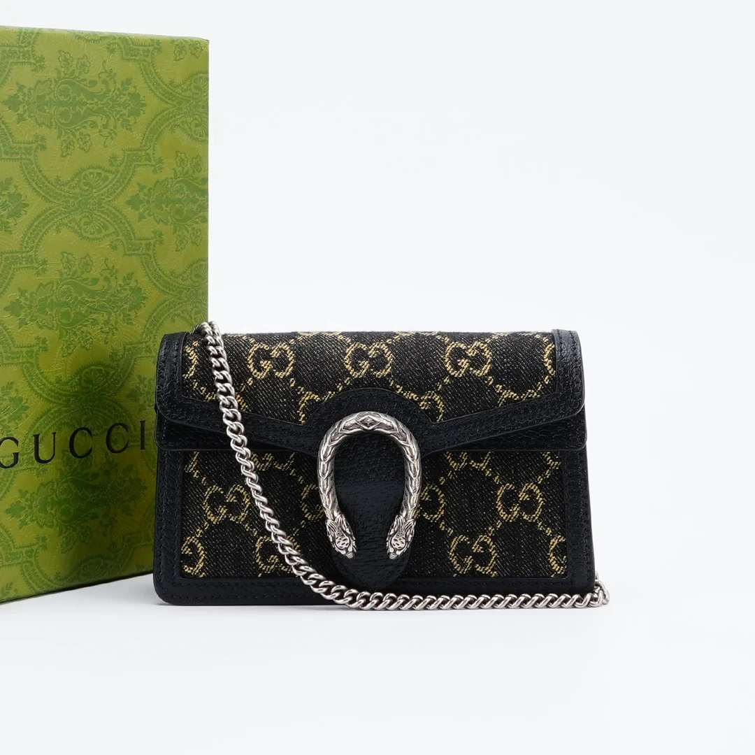 95新 GUCCI/古驰 【总仓】酒神mini新款丹宁系列/BG22012911