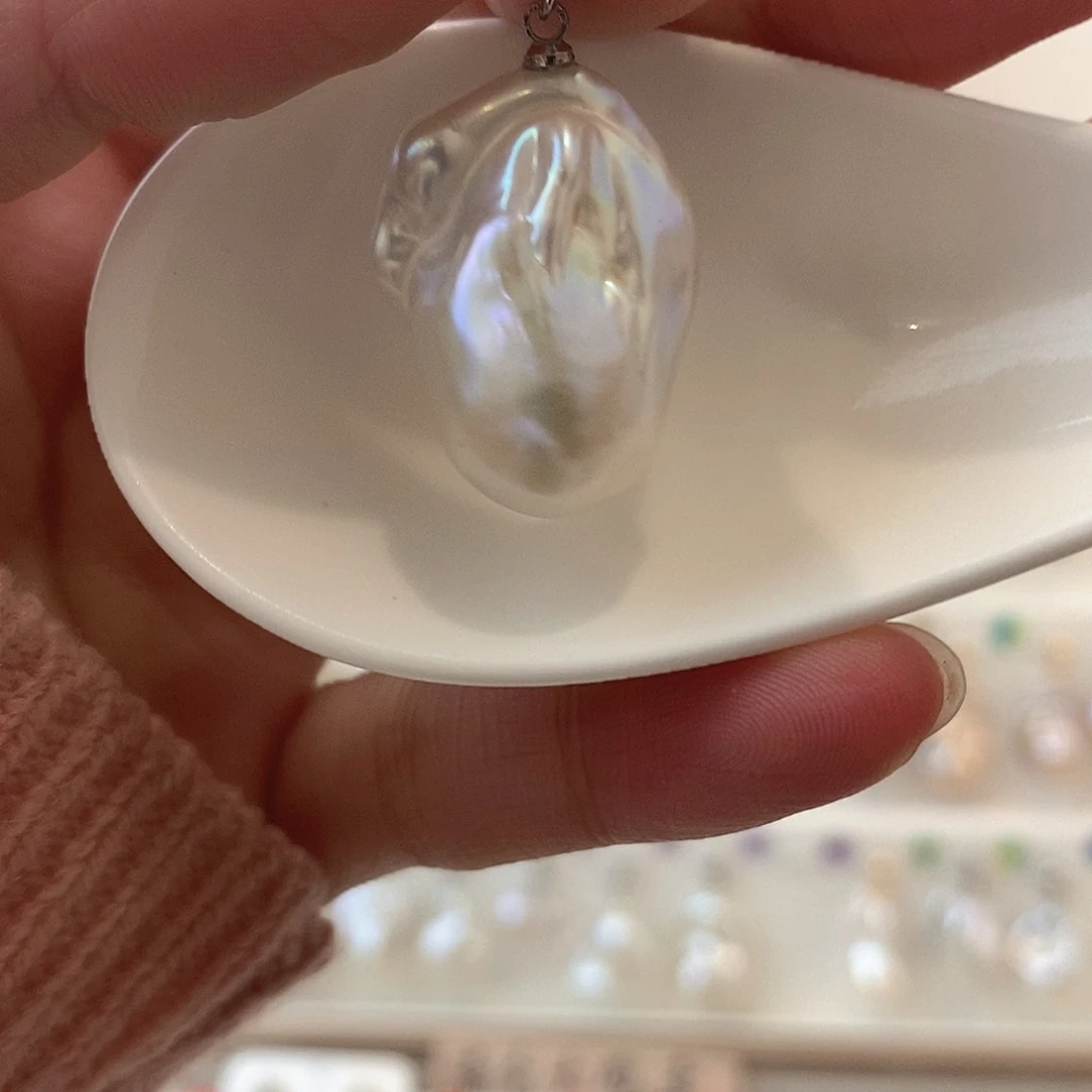 淡水珍珠颈饰银S925镶嵌?**儿