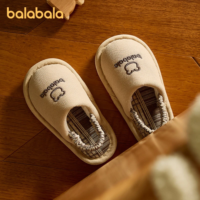 巴拉巴拉儿童拖鞋男童春秋宝宝室内居家四季幼儿女童棉拖鞋