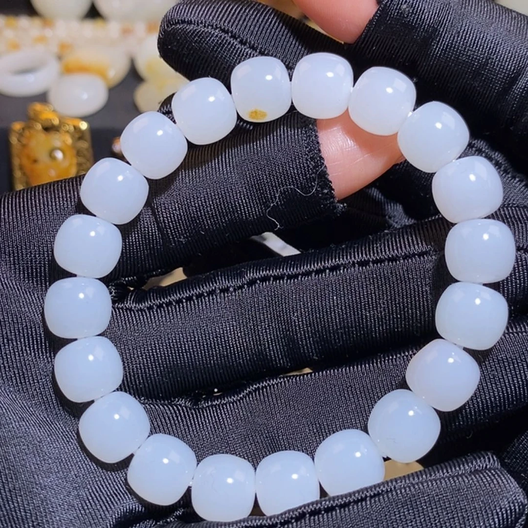 和田玉未镶嵌手链