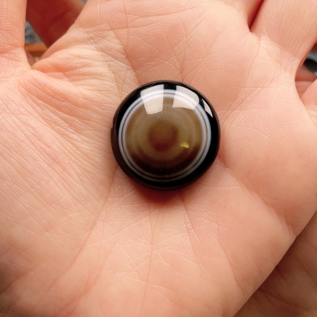 【闪购商品】玛瑙/玉髓未镶嵌珠宝半成品右***耳