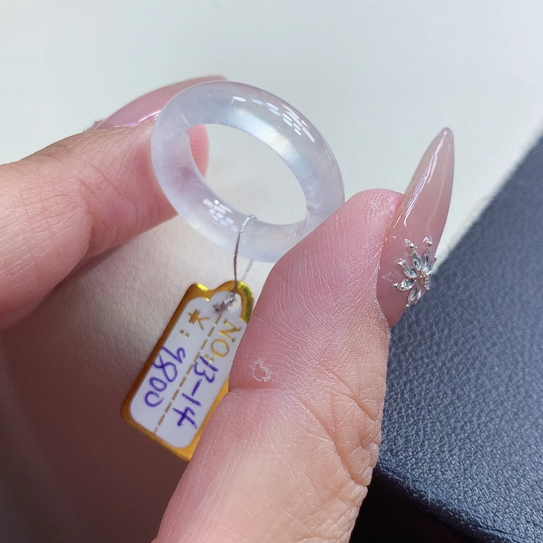 翡翠未镶嵌戒圈13-14后