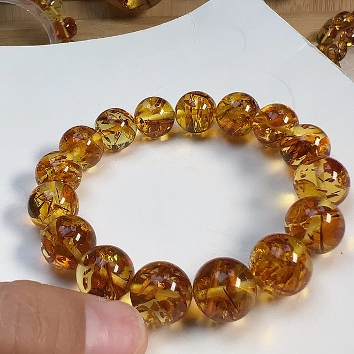 琥珀（花珀）项圈未镶嵌