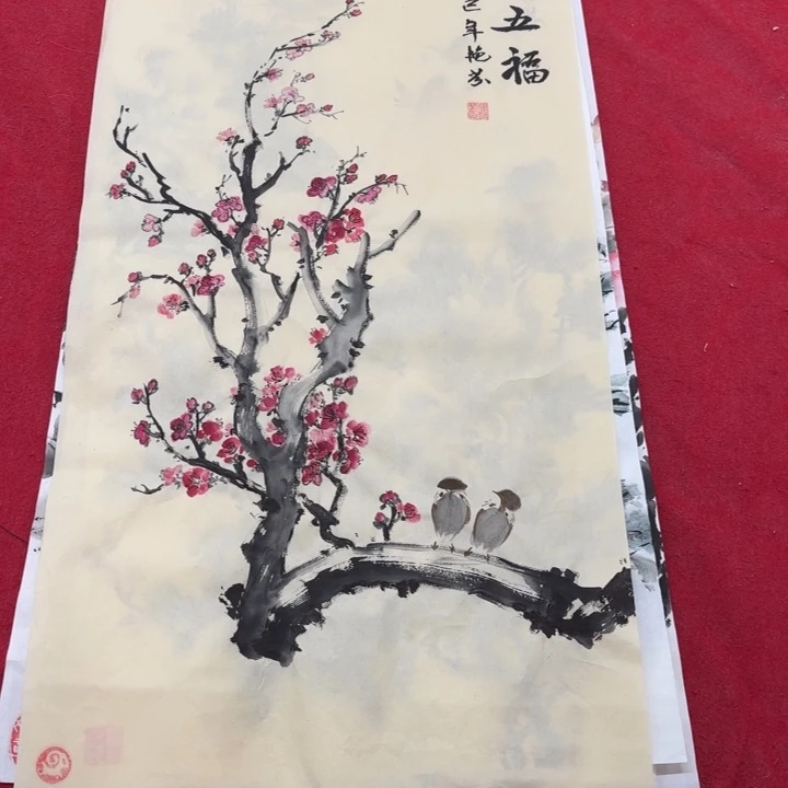 国画花鸟的翅膀和翅膀是一样
