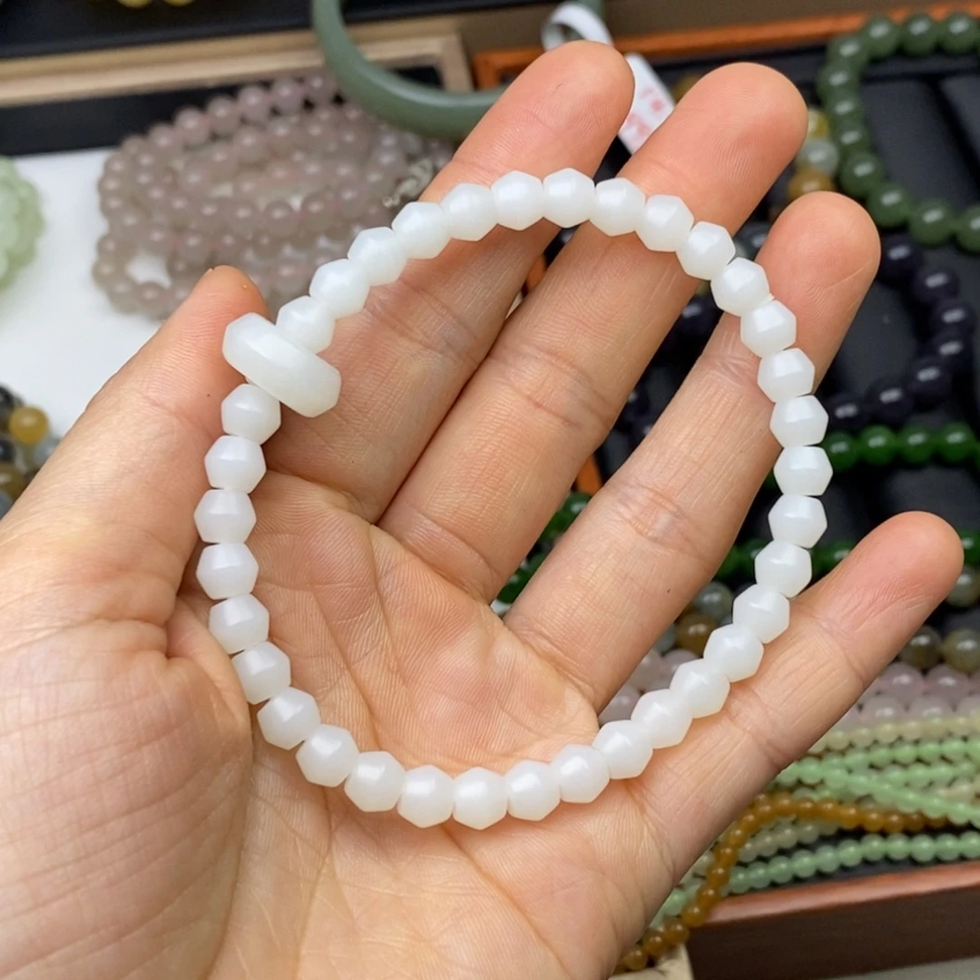 和田玉未镶嵌手链