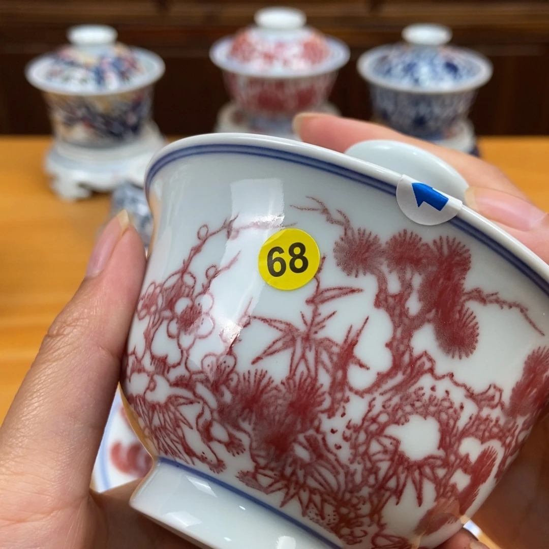 手绘现代茶具非古董