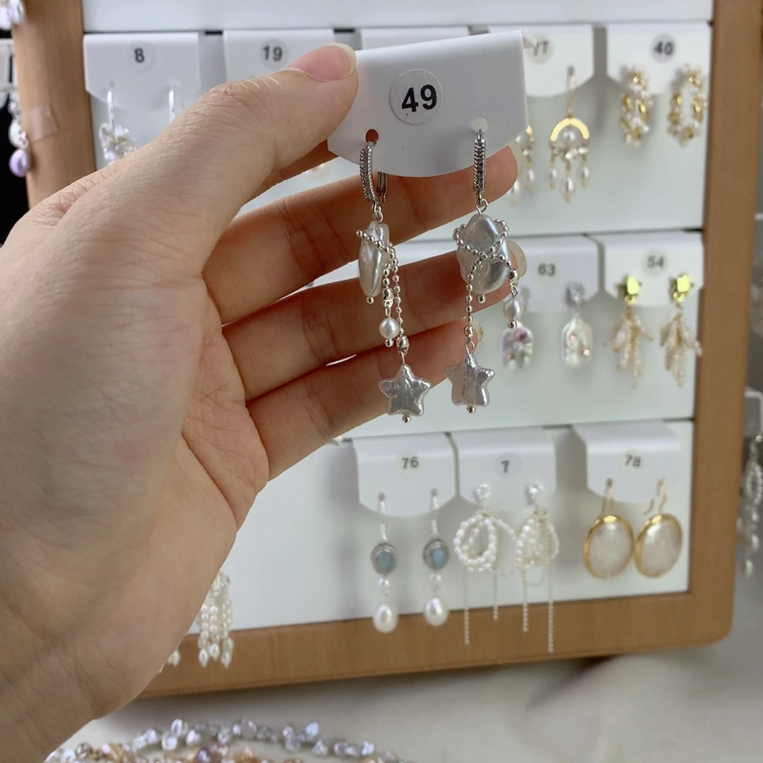 未镶嵌耳饰淡水珍珠