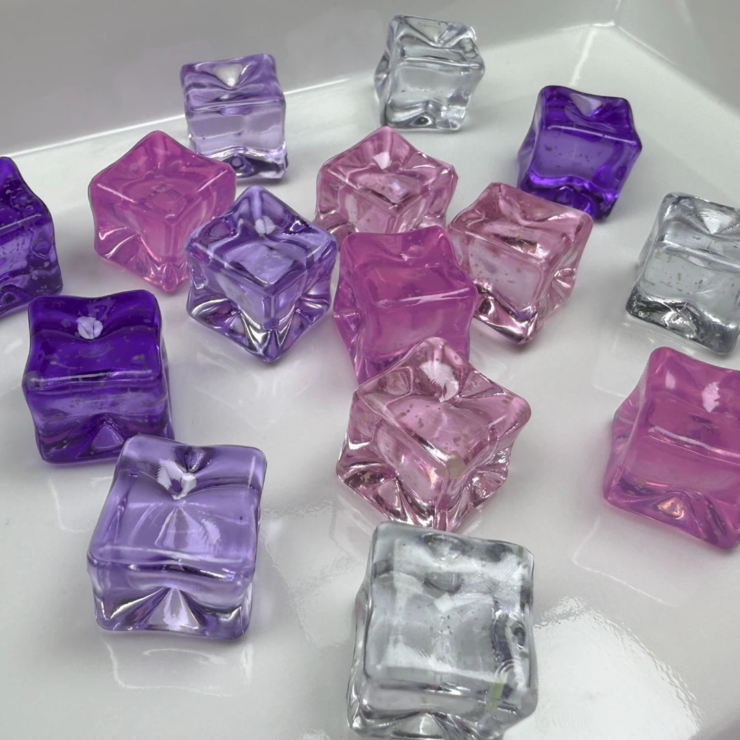 紫色系【小六六+对对碰】彩色仿真冰块