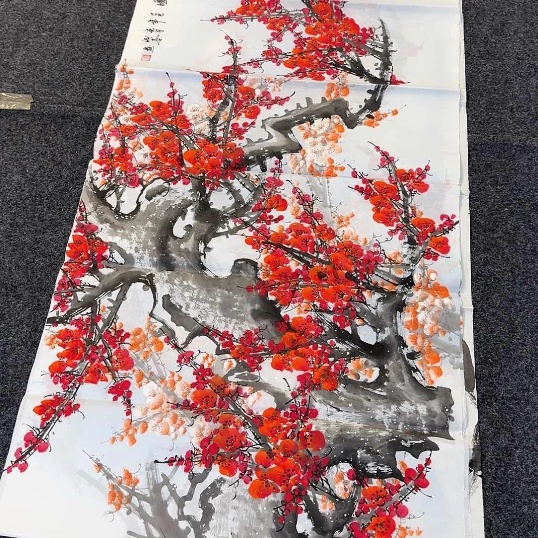 纯手绘国画作品好看四尺