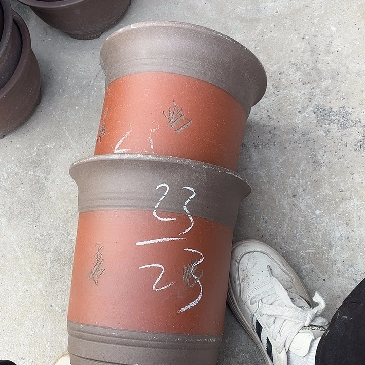 紫砂花盆紫砂的花